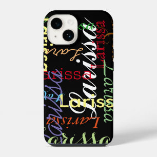 personalised name pattern for her iPhone 14 case