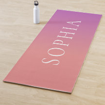 Personalised Name Peach Purple Ombre