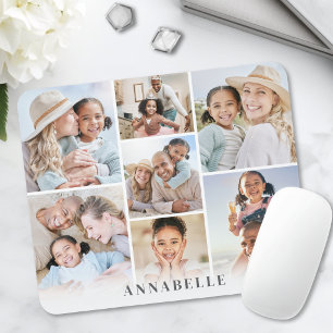 Personalised Name Photo Collage Mouse Pad