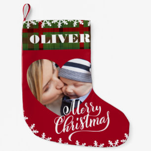 Personalised Name Photo Merry Christmas Stocking