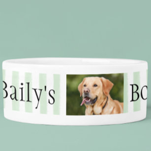 Personalised Name Photo Template Stripes Dog
