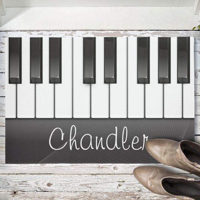 Personalised NAME Pianist Piano Keys Music Teacher Doormat (Creator Uploaded)