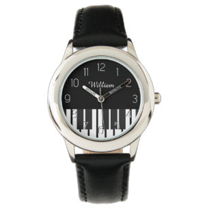 Personalised Name Piano Keyboard Musician's Watch