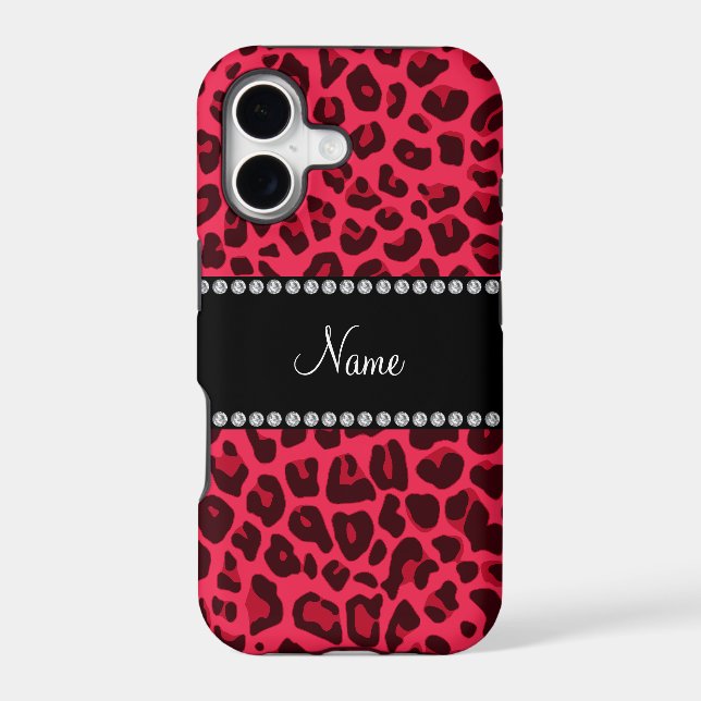 Personalised name pink leopard pattern (Back)