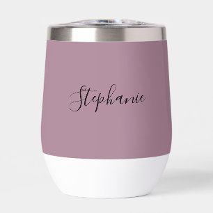 Personalised name Pink Script Monogram