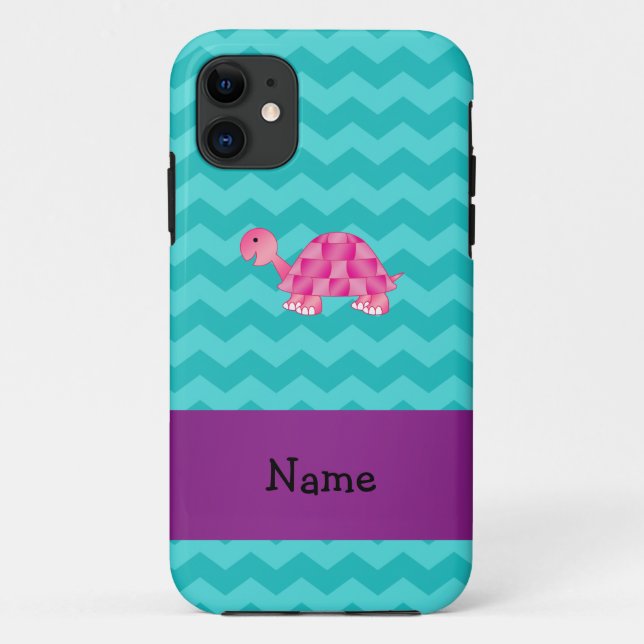 Personalised name pink turtle Case-Mate iPhone case (Back)