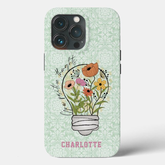 Personalised Name Positive Thoughts Inspirational Case-Mate iPhone Case (Back)