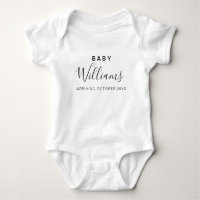 Personalised Name Pregnancy Announcement