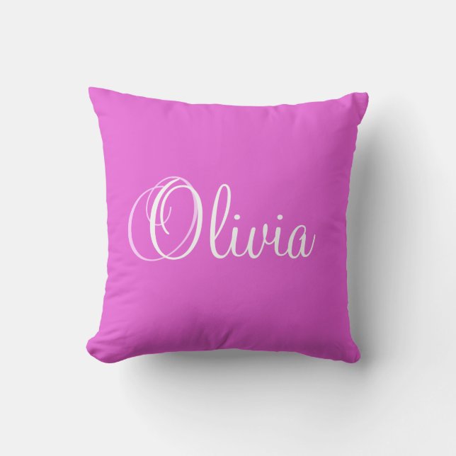 Personalised Name Princess Olivia Pillow (Front)
