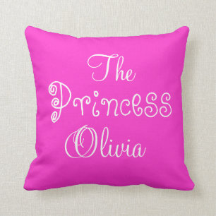 Personalised Name Princess Olivia Pillow