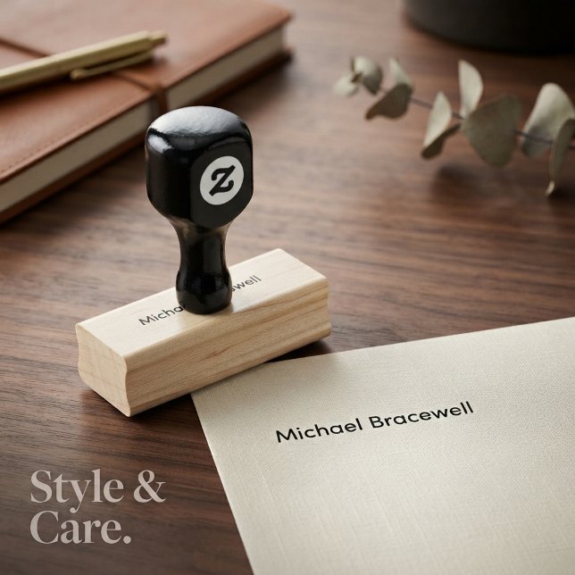 Personalised Name Professional Wood Art Rubber Stamp (Personalized Name Professional Wood Art Rubber Stamp)