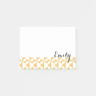 Personalised Name Pumpkin Pinwheels Post-it Notes