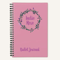 Personalised Name Purple Bullet Journal