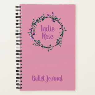 Personalised Name Purple Bullet Journal