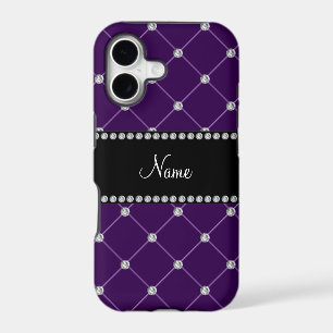Personalised name Purple diamonds