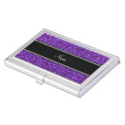 Personalised name purple glitter