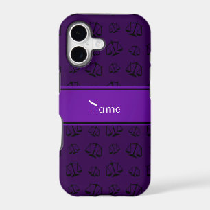 Personalised name purple justice scales