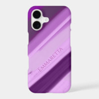 Personalised Name Purple Lavender Stripes