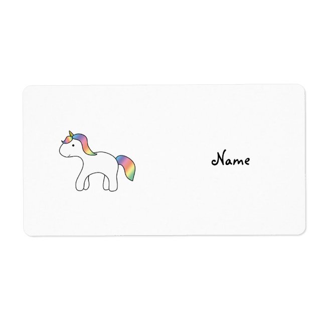 Personalised name Rainbow baby unicorn (Front)