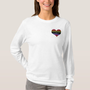 Personalised name rainbow leopard pattern T-Shirt