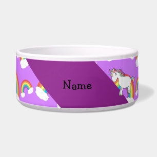 Personalised name rainbow unicorn purple rainbows