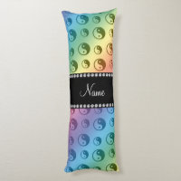Personalised name rainbow ying yang pattern