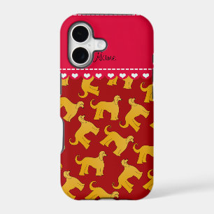 Personalised name red afghan hound dogs