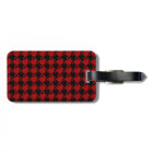 Personalised name Red houndstooth pattern