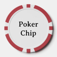 Personalised Name red Poker Chip
