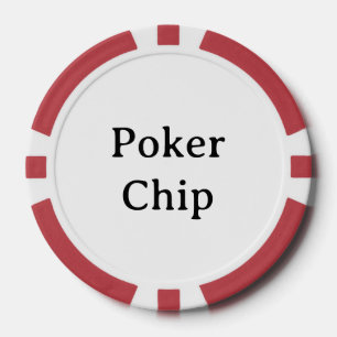 Personalised Name red Poker Chip