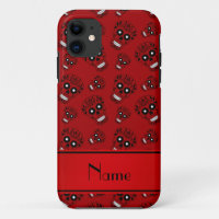 Personalised name red sugar skulls