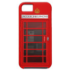 Personalised Name Red Telephone Box iPhone 5 Case