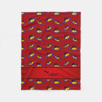 Personalised name red wrestlers on mat