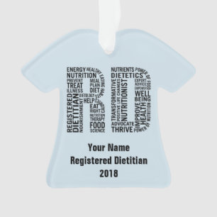 Personalised Name Registered Dietician RD Ornament