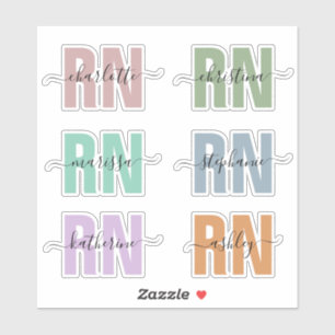 Personalised Name RN Registered Nurse Appreciation