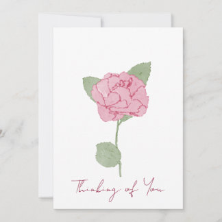 Personalised Name Rose Flower Watercolor Script   Invitation