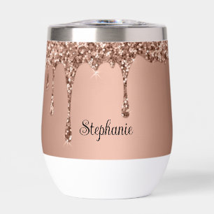 Personalised name Rose Gold Script Monogram