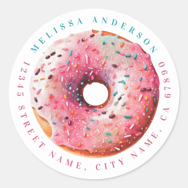 Personalised Name Round Stickers (Front)