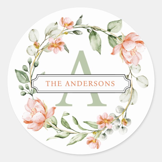 Personalised Name Round Stickers (Front)