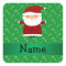 Personalised name santa green candy canes