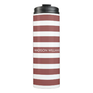 Personalised Name Script Monogram Thermal Tumbler