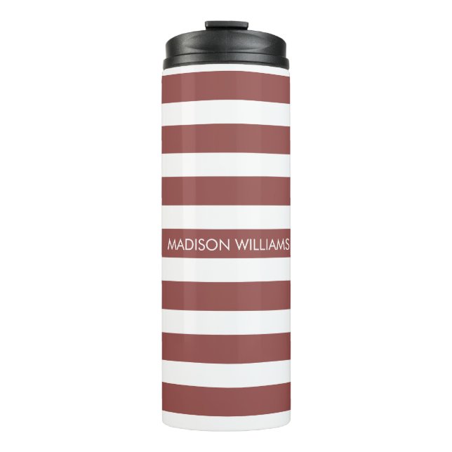 Personalised Name Script Monogram Thermal Tumbler (Front)
