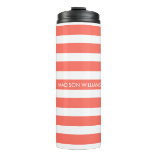 Personalised Name Script Monogram Thermal Tumbler