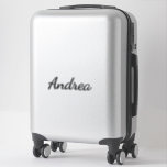 Personalised Name Simple Black White Custom Simple<br><div class="desc">Simple and cool name sticker in black and white background. You can change the name,  and change the colours too!</div>
