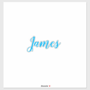 Personalised Name Simple Blue White Cool Trendy