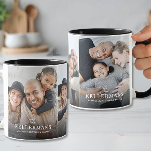 Personalised Name Simple Family Photo Mug