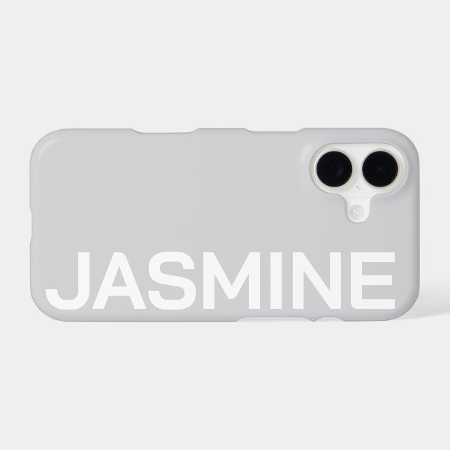 Personalised Name Simple Minimal Monogram Modern (Back Horizontal)