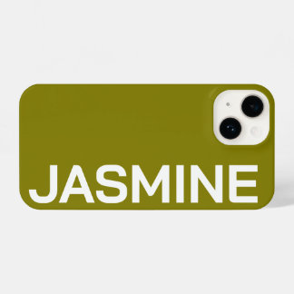 Personalised Name Simple Minimal Monogram Modern iPhone 14 Case