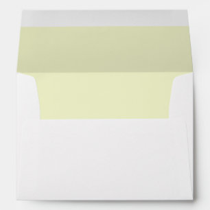 Personalised Name Simple Modern White Wedding  Envelope