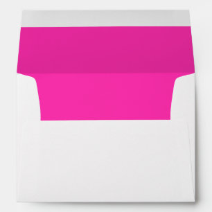 Personalised Name Simple Modern White Wedding  Envelope